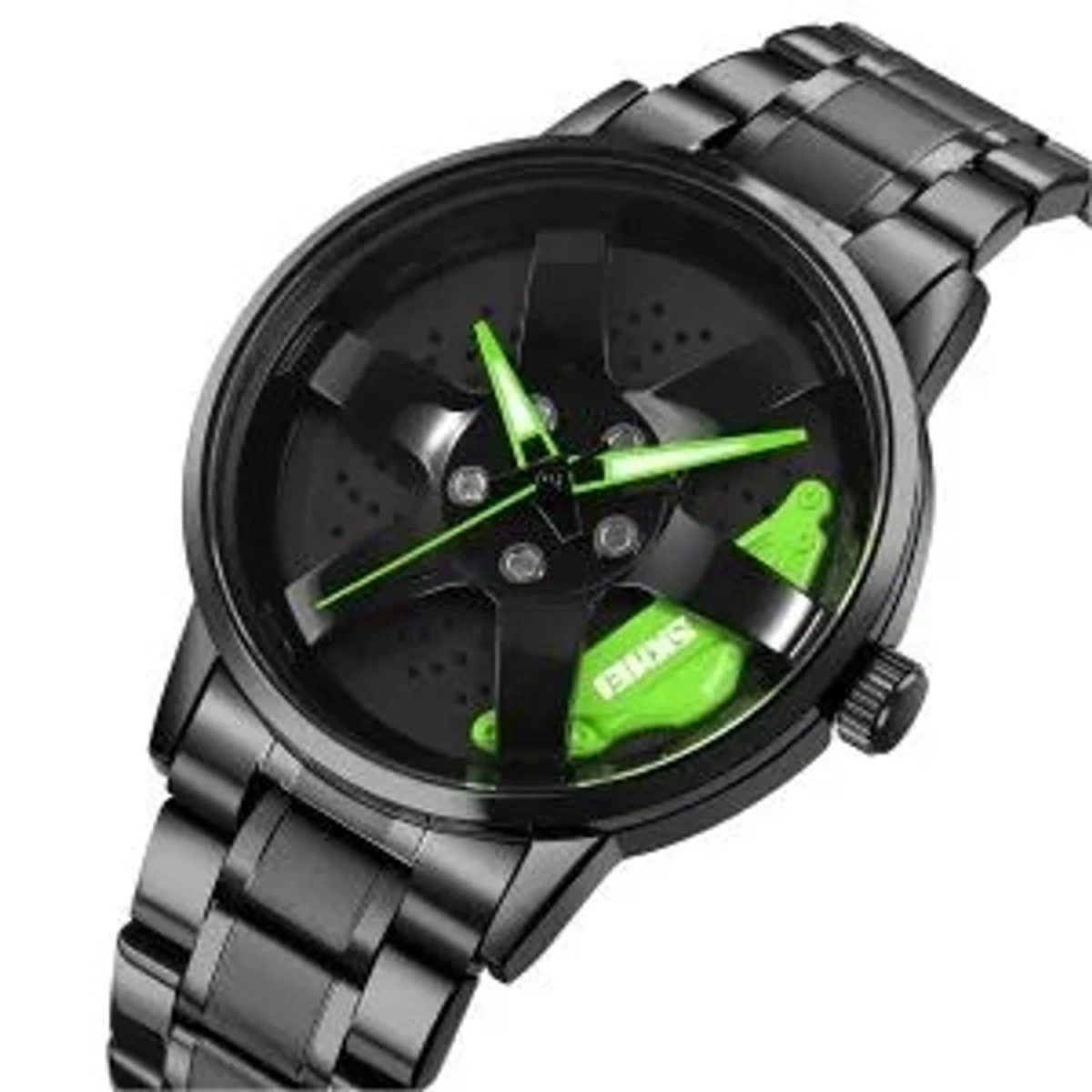 SKMEI WATCH MODEL 1787 CHAIN BLACK DIAL BLACK OR  GREEN COLOUR WATCH FOR MAN + এক পিস ব্যাটারি ফ্রি