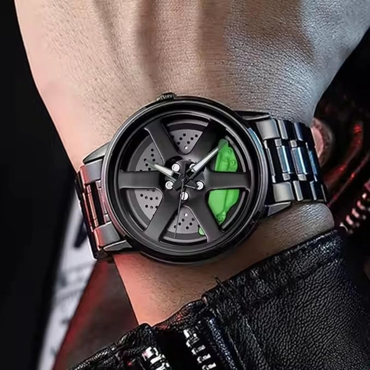 SKMEI WATCH MODEL 1787 CHAIN BLACK DIAL BLACK OR  GREEN COLOUR WATCH FOR MAN + এক পিস ব্যাটারি ফ্রি