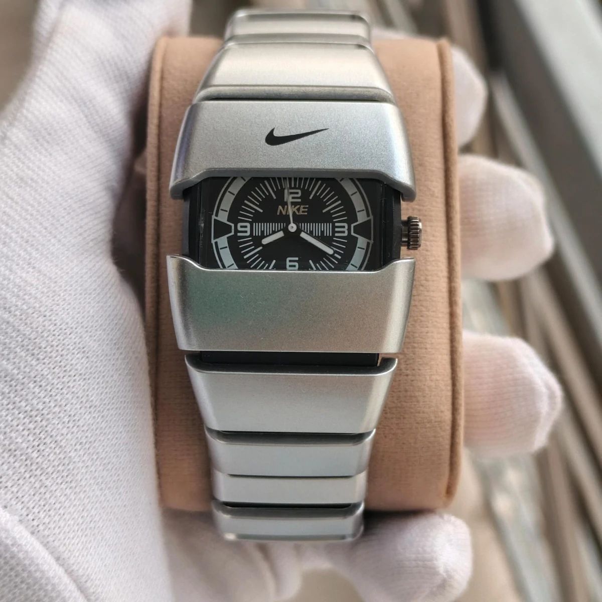 Premium Unisex Stylish Watch – Luxury Design - Nike Watch Model 9090 Full Silver Dial Black Or White -  এক পিস ব্যাটারি ফ্রি