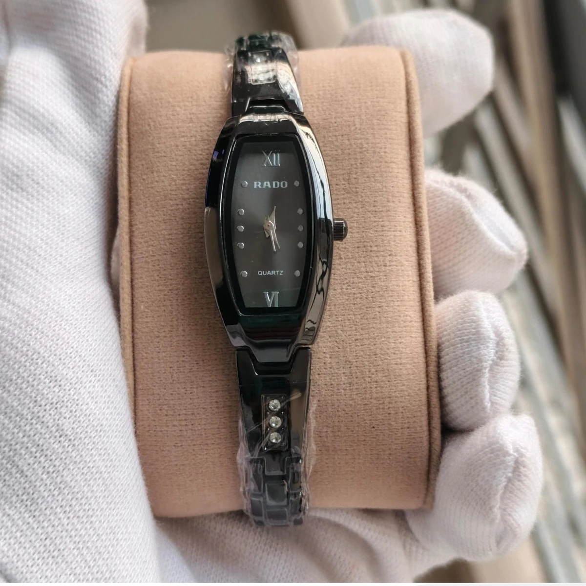 Luxury Ladis Watch Model 6090 Full Black  Colour Watch Ladis