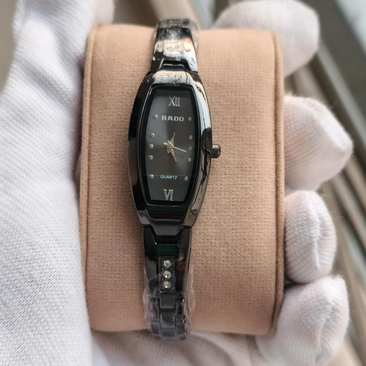 Luxury Ladis Watch Model 6090 Full Black  Colour Watch Ladis