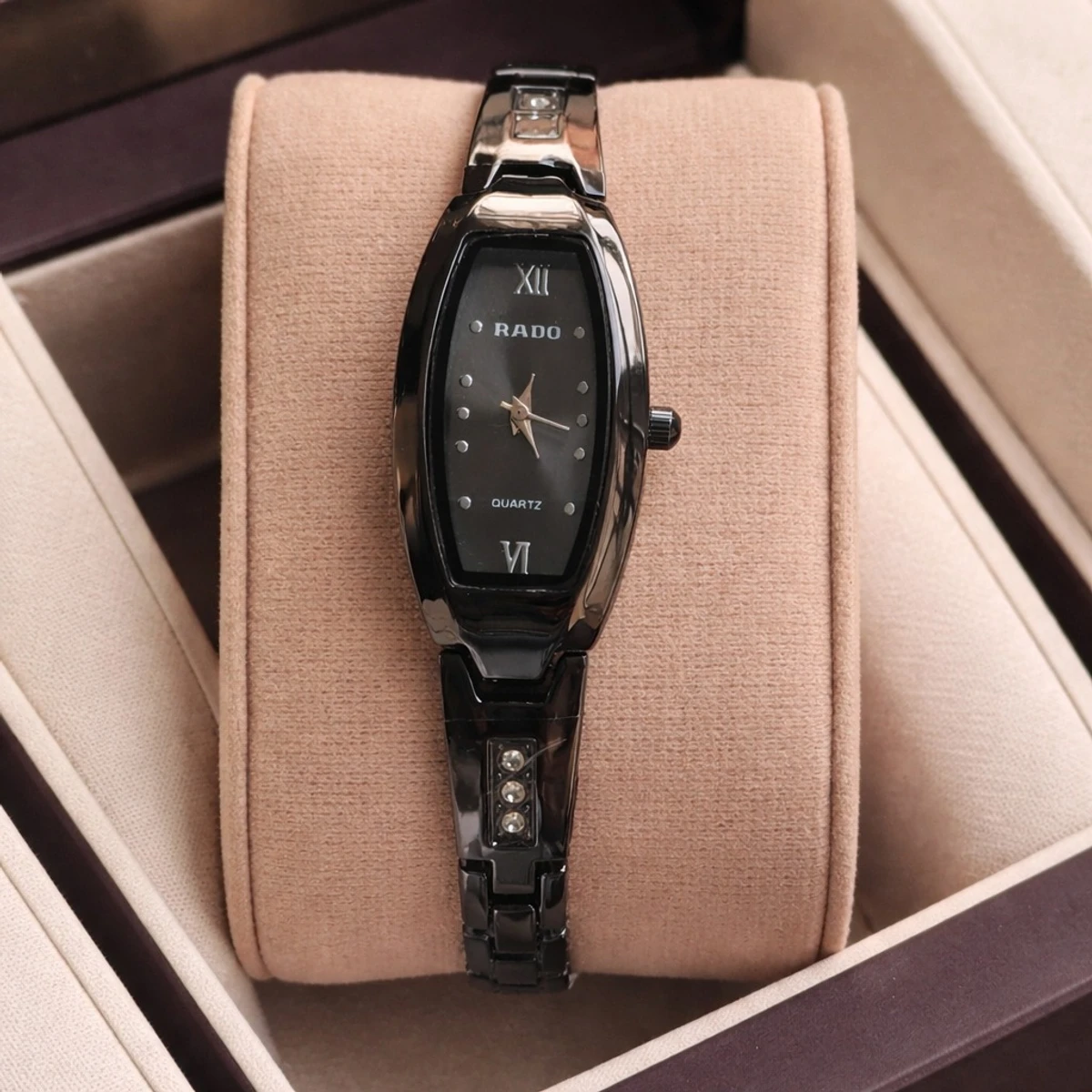 Luxury Ladis Watch Model 6090 Full Black  Colour Watch Ladis