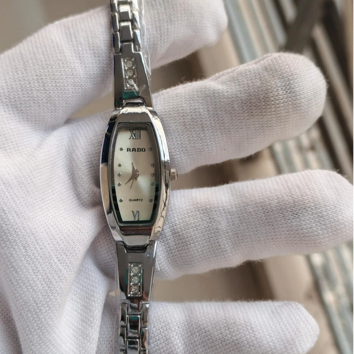 Luxury Ladis Watch Model 6090 Full Silver  Colour Watch Ladis