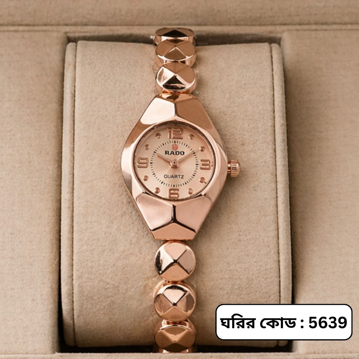 Luxury Ladis Watch Model 5590 Chain Rose Golden  Dial 12, .6 ,  Colour Watch Ladis