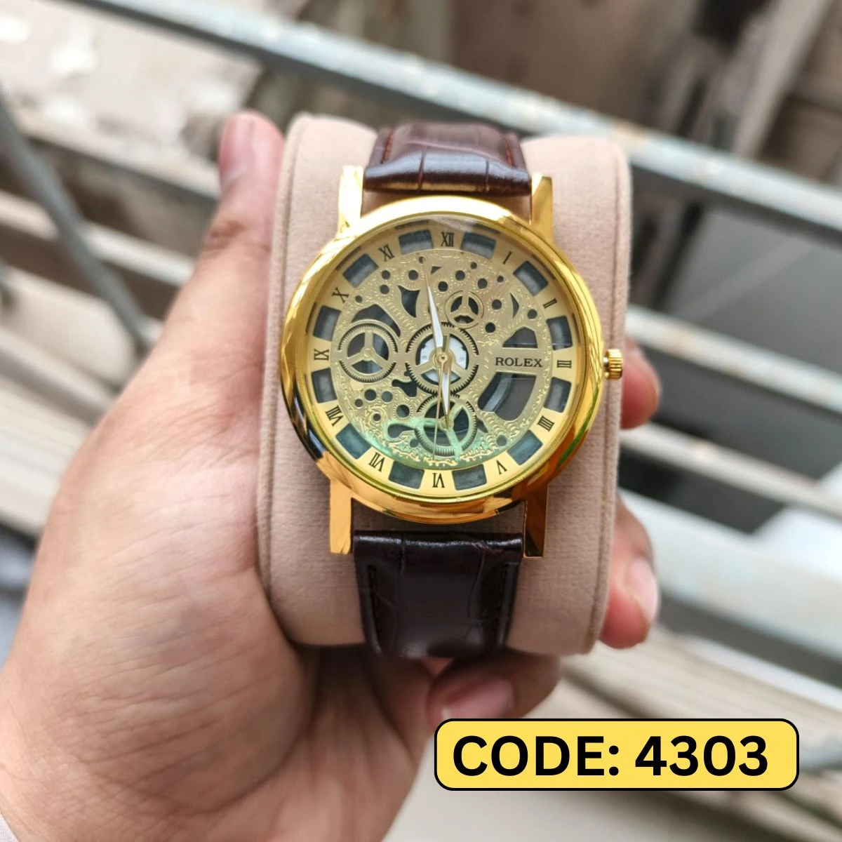 Luxury Rest Watch Model 4303 Watch For Man + এক পিস ব্যাটারি ফ্রি