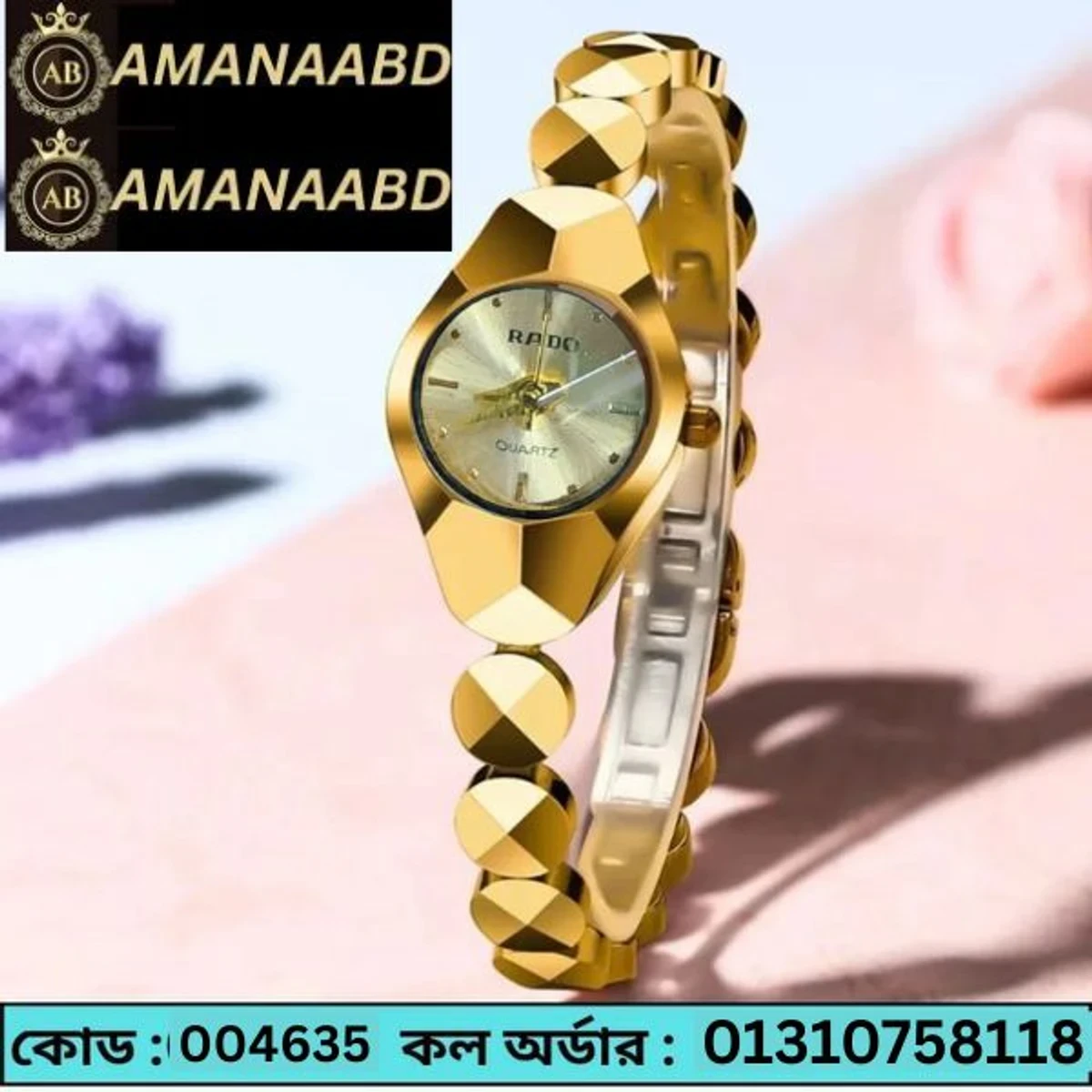Rado Ladis Watch Model 5590 Full Golden Colour Watch Ladis