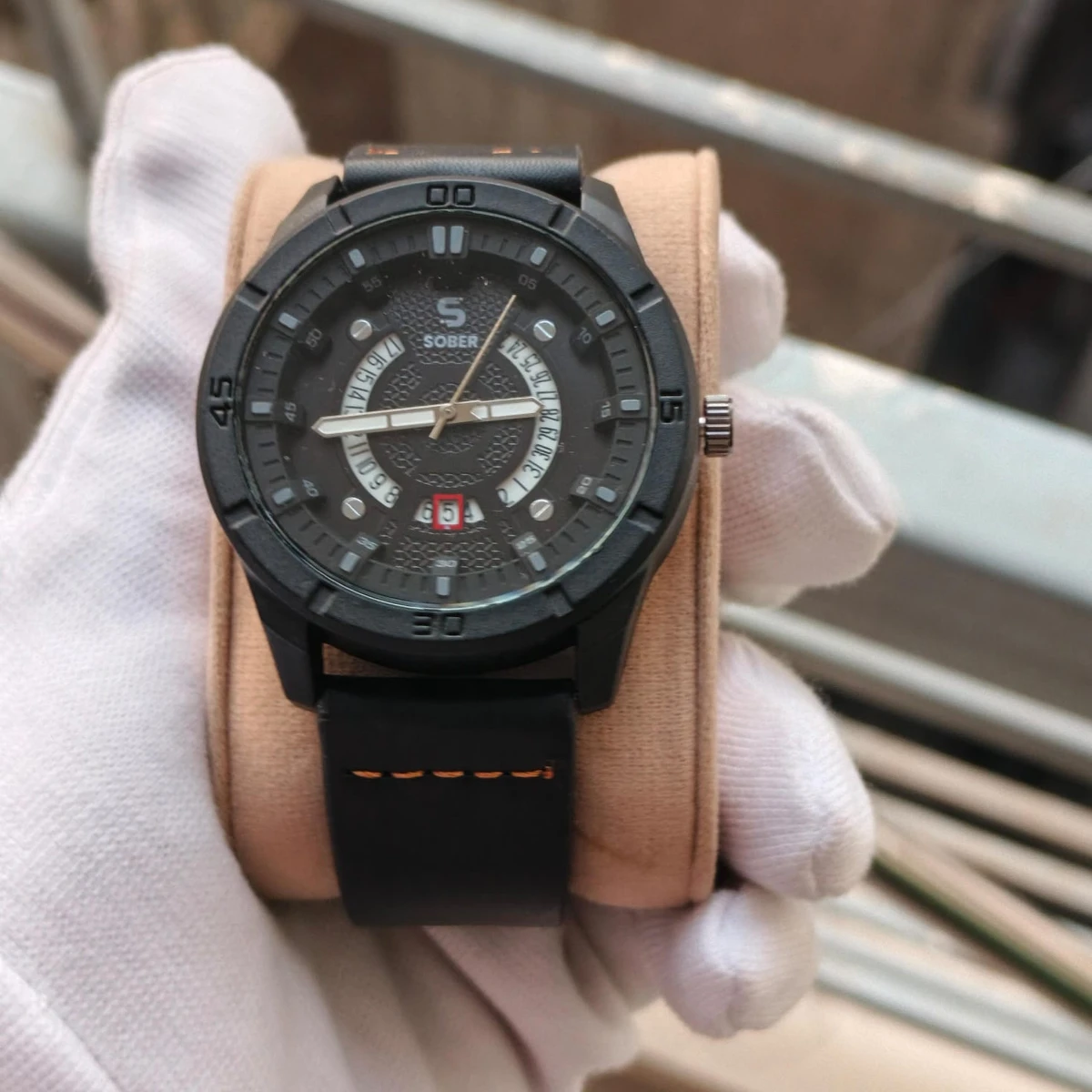 Sober Watch Model 995 Premium Watch Full Black Colour Watch For Man + এক পিস ব্যাটারি ফ্রি।