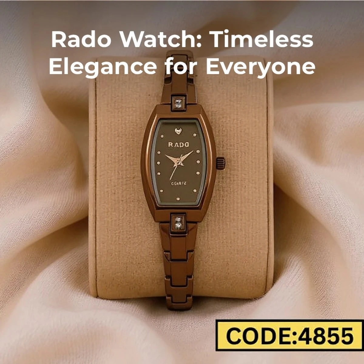 Luxury Ladis Watch Model 6090 Rose Golden Colour Watch Ladis