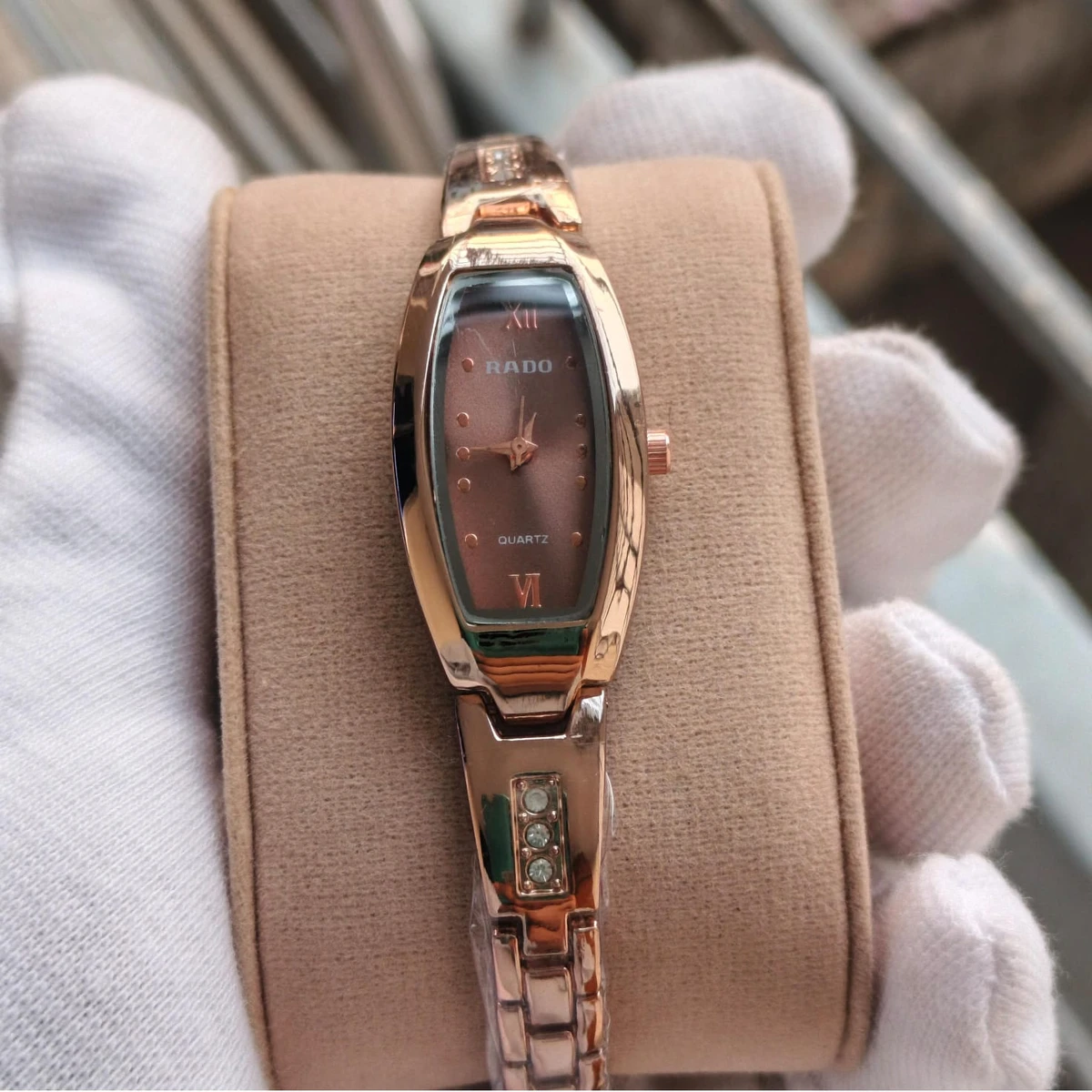 Luxury Ladis Watch Model 6090 Rose Golden Colour Watch Ladis