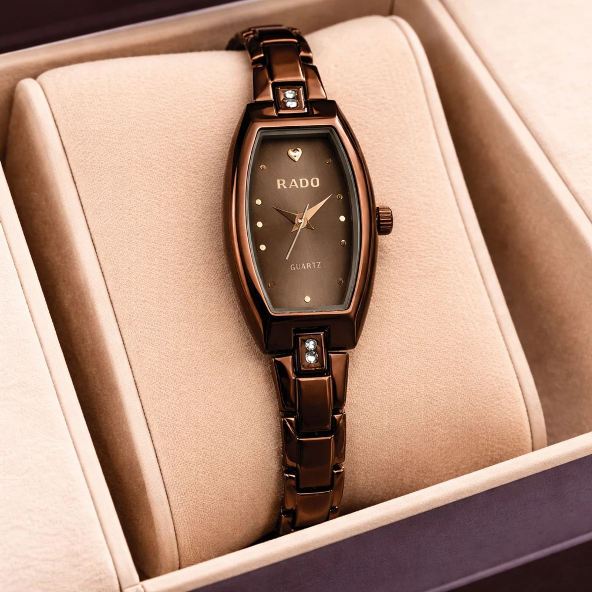 Luxury Ladis Watch Model 6090 Rose Golden Colour Watch Ladis